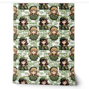 Anime Soldier Girls Design Tapete