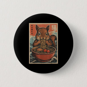 Anime Squirrel Ramen Japanisch Kawaii Geschenke fü Button