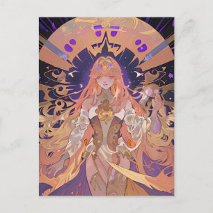 Anime Stains Glass Postkarte