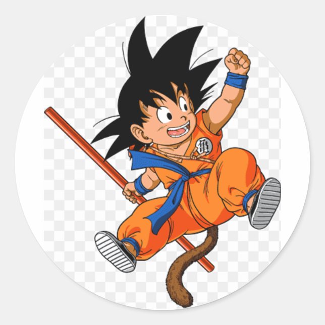 Anime-Sticker Runder Aufkleber (Vorderseite)