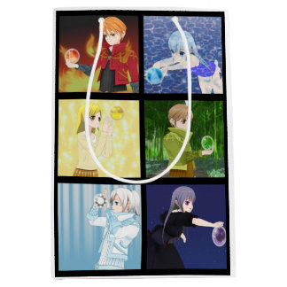 Anime Style Elements Gift Bag Mittlere Geschenktüte