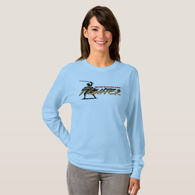 Anime Style Fighter | Women's Long Sleeve T-Shirt (Vorne ganz)