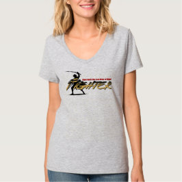Anime Style Fighter | Women's V-Neck T-Shirt