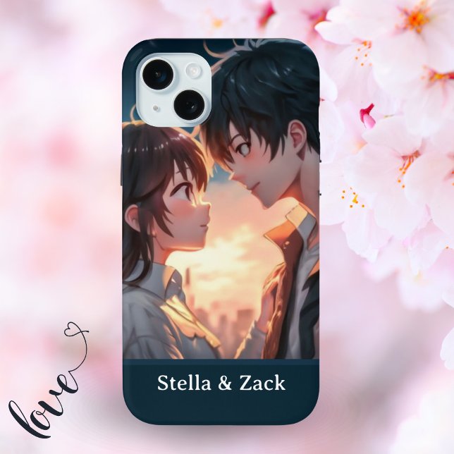 Anime Sunset Couple Case-Mate iPhone Hülle (Von Creator hochgeladen)