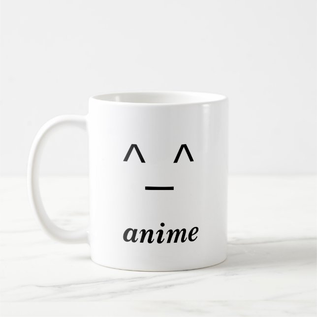 Anime-Tasse für jemand, das Anime mag Kaffeetasse (Links)