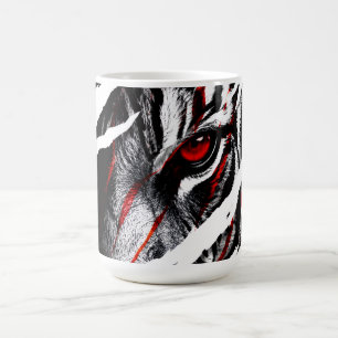 Anime-Tigeraugen durch Kratzer Kaffeetasse