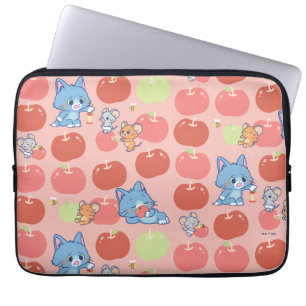 Anime Tom, Jerry und Tuffy Apple Pattern Laptopschutzhülle