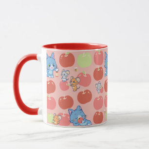 Anime Tom, Jerry und Tuffy Apple Pattern Tasse