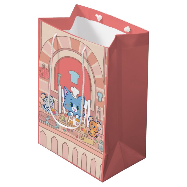 Anime Tom, Jerry und Tuffy Bakery Mittlere Geschenktüte (Vorderseite Schrägansicht)