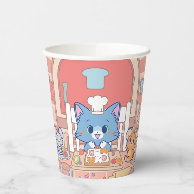Anime Tom, Jerry und Tuffy Bakery Pappbecher (Links)