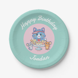 Anime Tom, Jerry und Tuffy Dessert Parlor Pappteller
