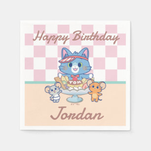 Anime Tom, Jerry und Tuffy Dessert Parlor Serviette