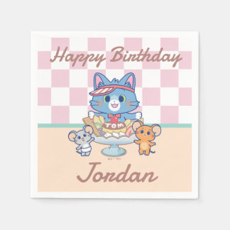 Anime Tom, Jerry und Tuffy Dessert Parlor Serviette