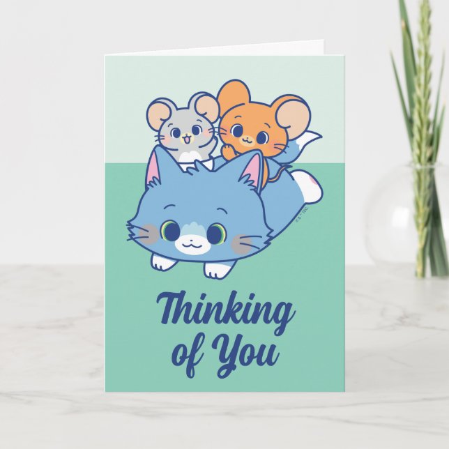 Anime Tom, Jerry und Tuffy Karte (Vorderseite)