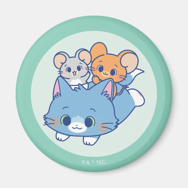 Anime Tom, Jerry und Tuffy Magnet (Vorne)