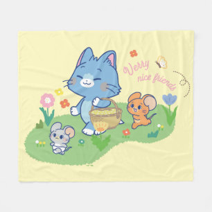 Anime Tom, Jerry und Tuffy Picnic Fleecedecke