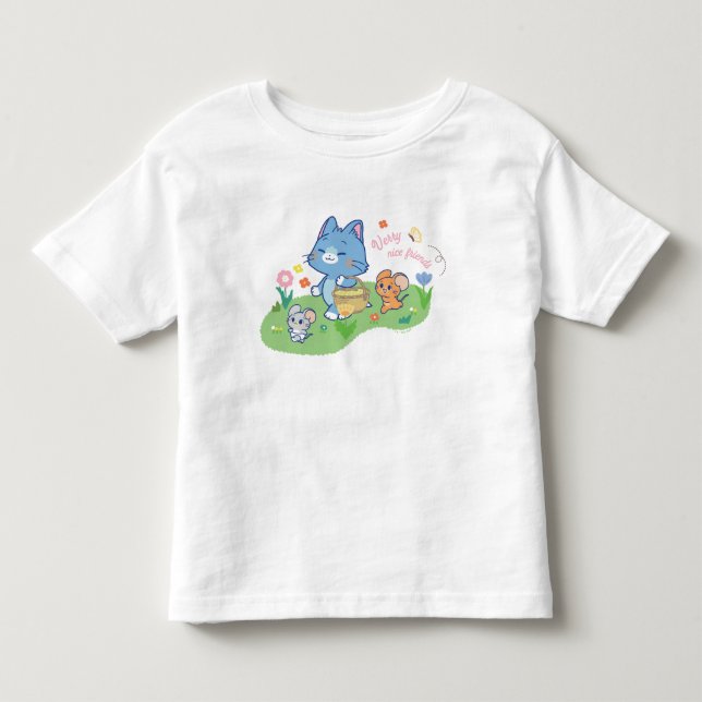Anime Tom, Jerry und Tuffy Picnic Kleinkind T-shirt (Vorderseite)