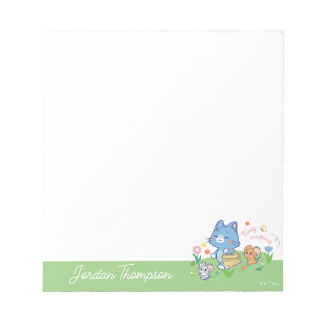 Anime Tom, Jerry und Tuffy Picnic Notizblock (Vorderseite)