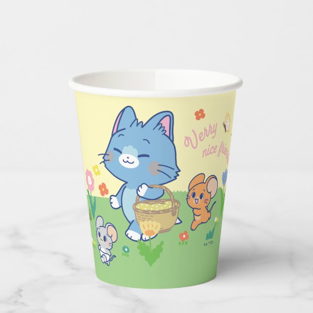Anime Tom, Jerry und Tuffy Picnic Pappbecher (Links)