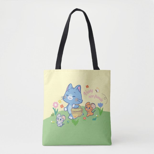 Anime Tom, Jerry und Tuffy Picnic Tasche (Vorderseite)