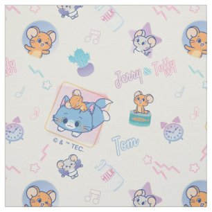 Anime Tom, Jerry und Tuffy Playtime Pattern Stoff