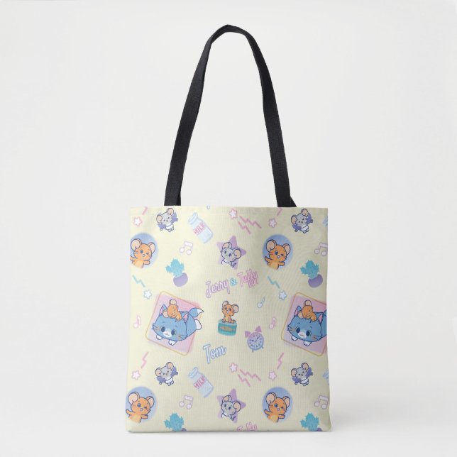 Anime Tom, Jerry und Tuffy Playtime Pattern Tasche (Vorderseite)