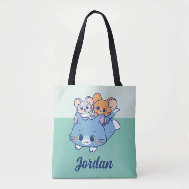 Anime Tom, Jerry und Tuffy Tasche (Vorderseite)