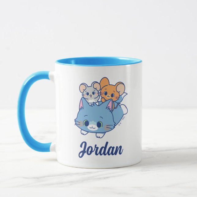 Anime Tom, Jerry und Tuffy Tasse (Links)