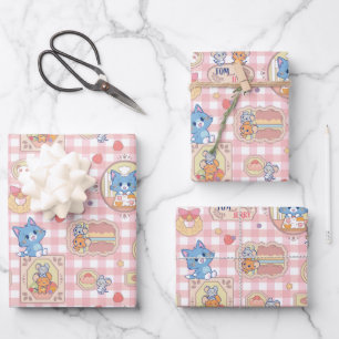 Anime Tom und Jerry Bakery Pattern Geschenkpapier Set
