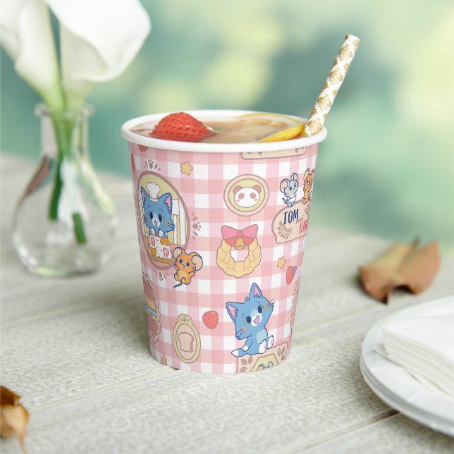 Anime Tom und Jerry Bakery Pattern Pappbecher (In Situ)