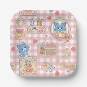 Anime Tom und Jerry Bakery Pattern Pappteller