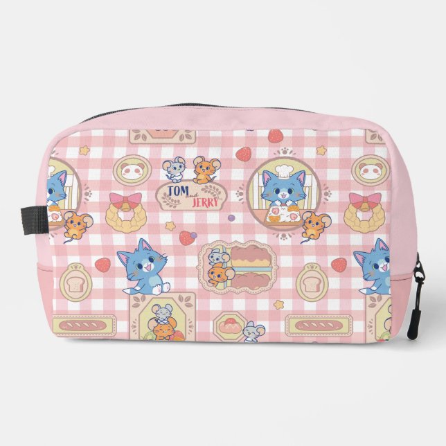 Anime Tom und Jerry Bakery Pattern Waschbeutel (Vorderseite)