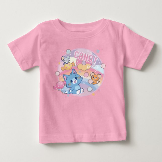 Anime Tom und Jerry Candy Party Baby T-shirt (Vorderseite)
