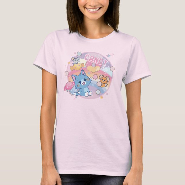Anime Tom und Jerry Candy Party T-Shirt (Vorderseite)