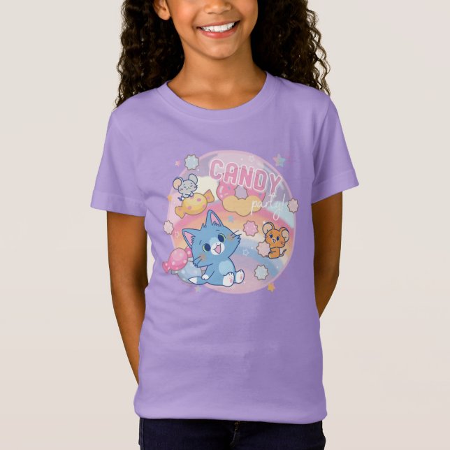 Anime Tom und Jerry Candy Party T-Shirt (Vorderseite)