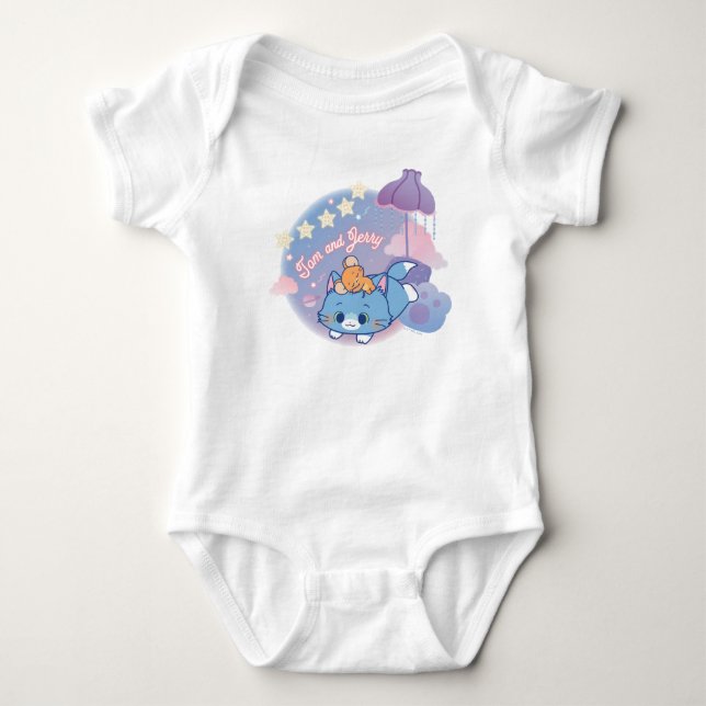 Anime Tom und Jerry Dreamy Nights Baby Strampler (Vorderseite)
