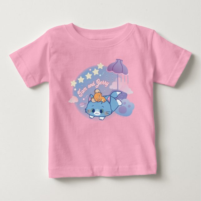 Anime Tom und Jerry Dreamy Nights Baby T-shirt (Vorderseite)