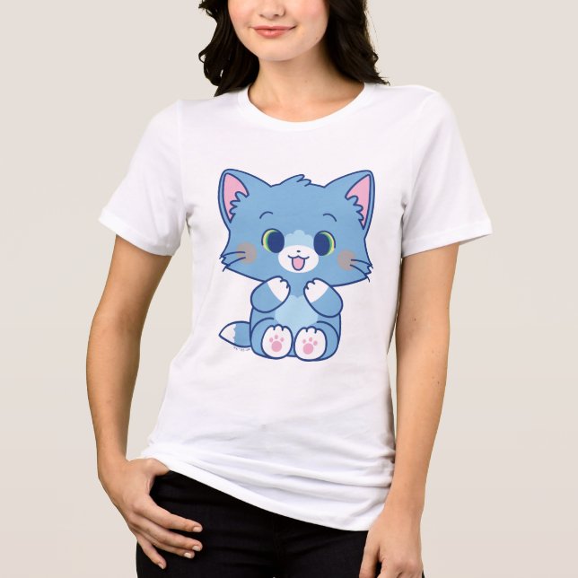 Anime Tom und Jerry - Tom Tri-Blend Shirt (Vorderseite)