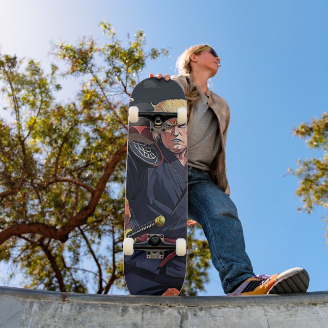 Anime Trump - Fist erhoben Skateboard (Außenbereich 1)