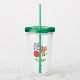 Anime Tuffy und Jerry Apple Rolling Acryltrinkbecher