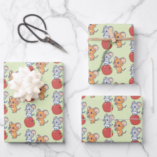 Anime Tuffy und Jerry Apple Rolling Geschenkpapier Set