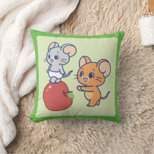 Anime Tuffy und Jerry Apple Rolling Kissen