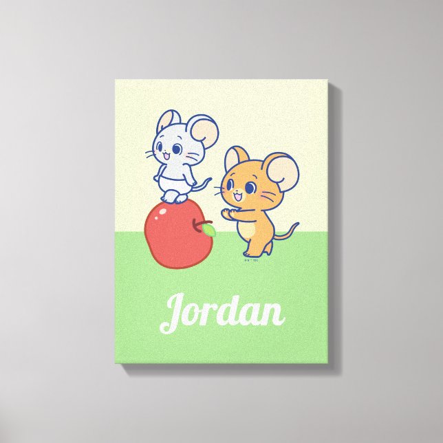 Anime Tuffy und Jerry Apple Rolling Leinwanddruck (Vorderseite)