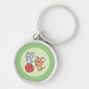 Anime Tuffy und Jerry Apple Rolling Schlüsselanhänger