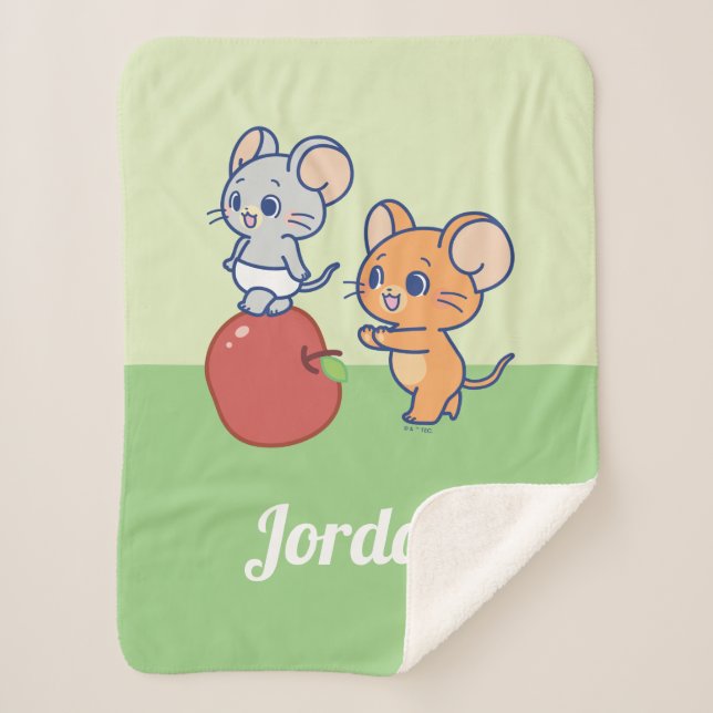 Anime Tuffy und Jerry Apple Rolling Sherpadecke (Vorderseite)
