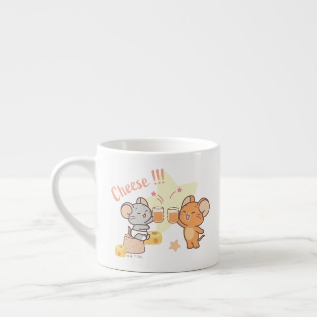 Anime Tuffy und Jerry Cheers zu Käse Espressotasse (Links)