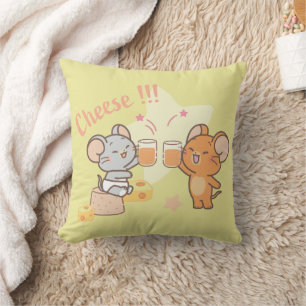 Anime Tuffy und Jerry Cheers zu Käse Kissen