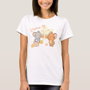 Anime Tuffy und Jerry Cheers zu Käse T-Shirt