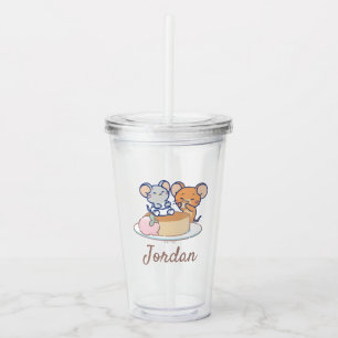 Anime Tuffy und Jerry Cheesecake Acryltrinkbecher