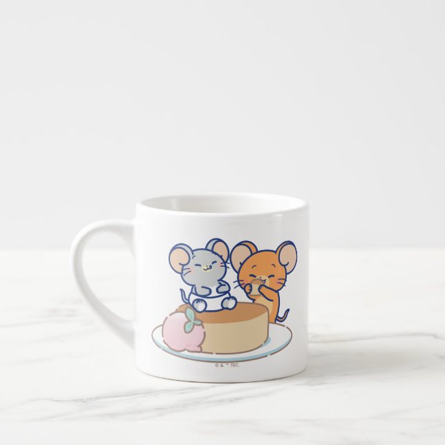 Anime Tuffy und Jerry Cheesecake Espressotasse (Links)